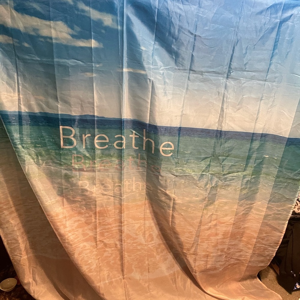 Beach shower curtain